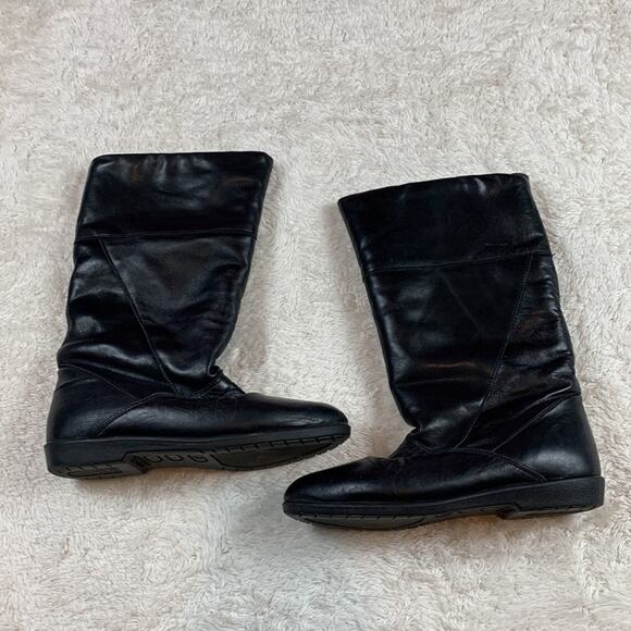 Vintage Barbo fleece lined black boots, size 8 - made in Canada - Picture 5 of 8